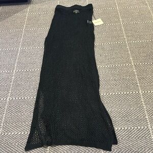 Super down crochet skirt cover up with slits